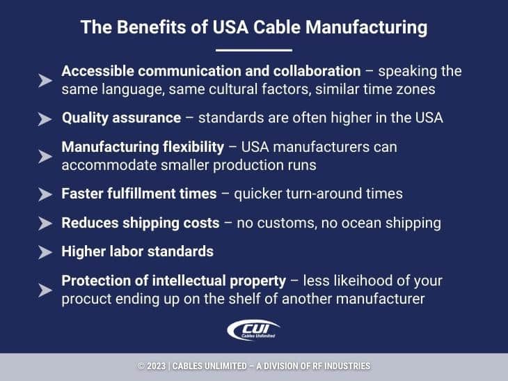 Callout 4: 7 benefits of USA cable manufacturing