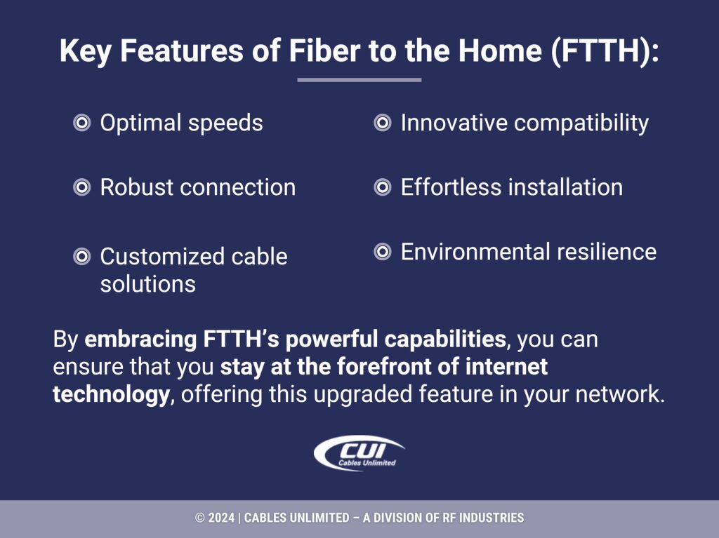 Callout 1: Six key features of fiber to the home