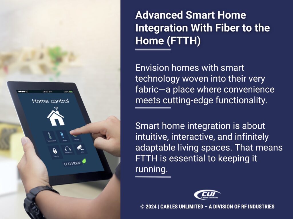 Callout 5: Smart home concept with hands holding home control device- Advanced smart home integration