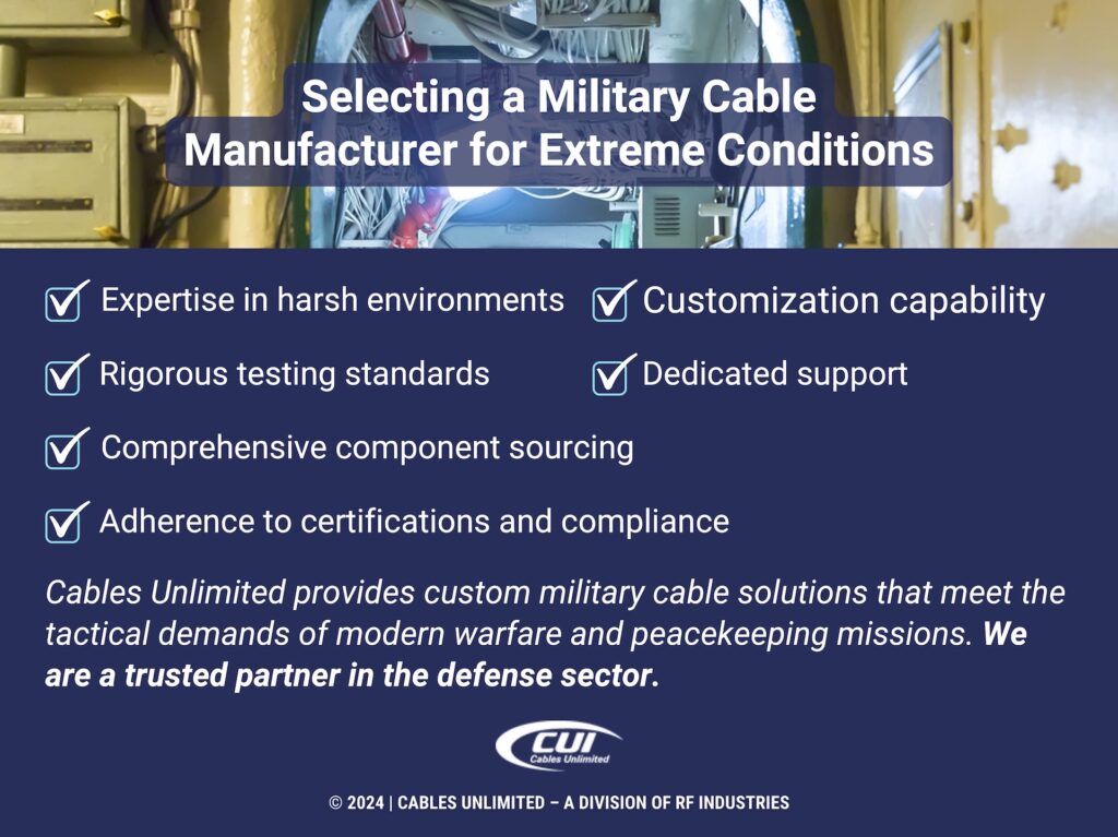 Callout 5: Pipe and wires on aircraft carrier- Selecting a military cable manufacturer for extreme conditions- 6  functions
