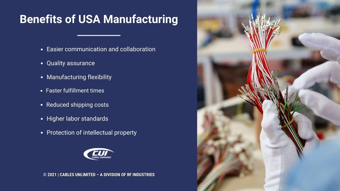 Callout 2-cable manufacturing worker inspecting cables-Benefits of USA Manufacturing