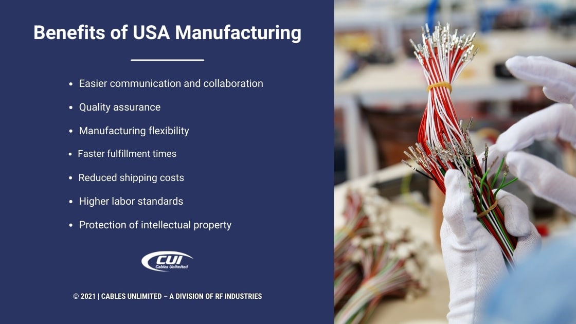 Callout 2-Cable Manufacturing Worker Inspecting Cables-Benefits Of Usa Manufacturing