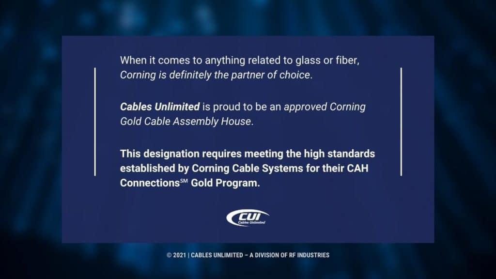 Callout 1- Dark Blue Blurred Background-Corning Is The Partner Of Choice- Fact Listed