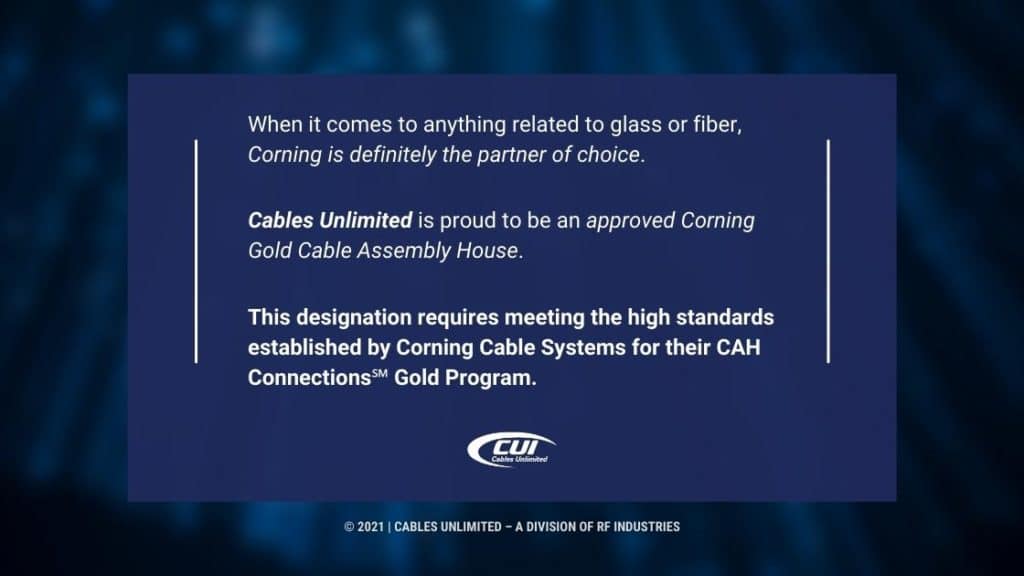 Callout 1- Dark blue blurred background-Corning is the partner of choice- fact listed