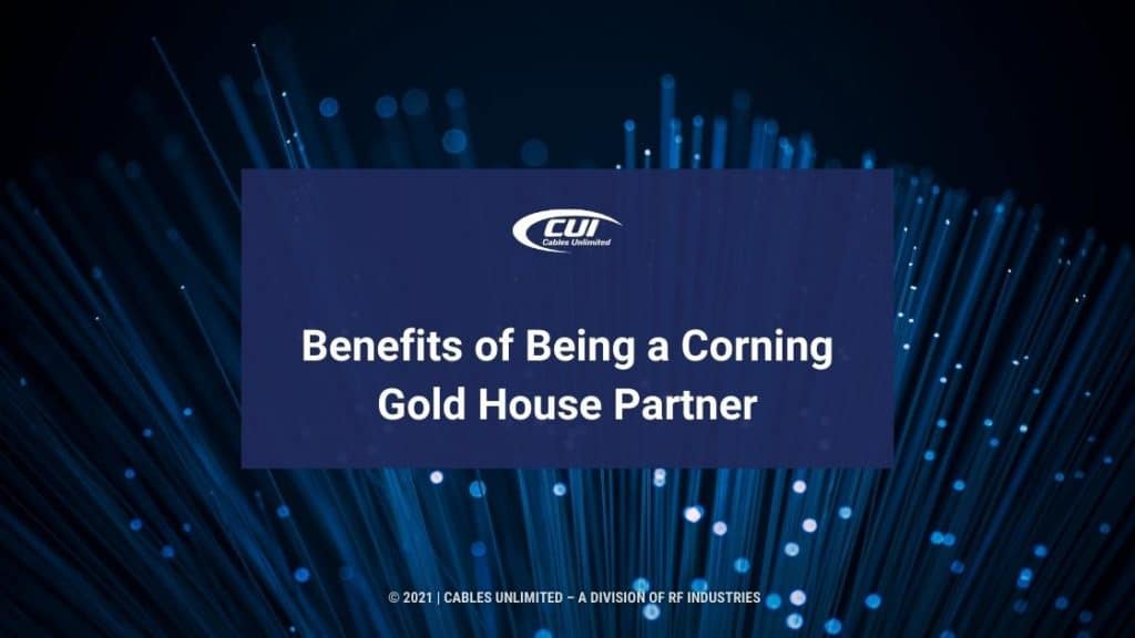 Featured- Detailed illuminated close-up of fiber optic cables-Benefits of Being a Corning Gold House Partner