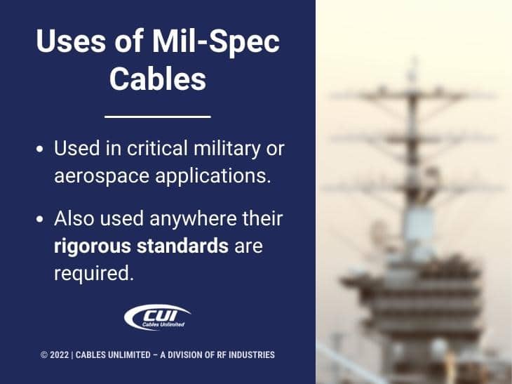 Callout 1: Uses Of Mil-Spec Cables - 2 Bullet Points