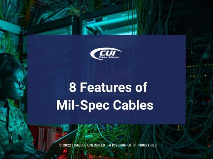 Featured: Female Military Employee Inspecting Server - 8 Features Of Mil-Spec Cable Standards