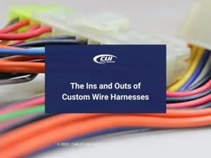 Featured: Close-up of custom wire harness - The Ins and Outs of Custom Wire Harnesses