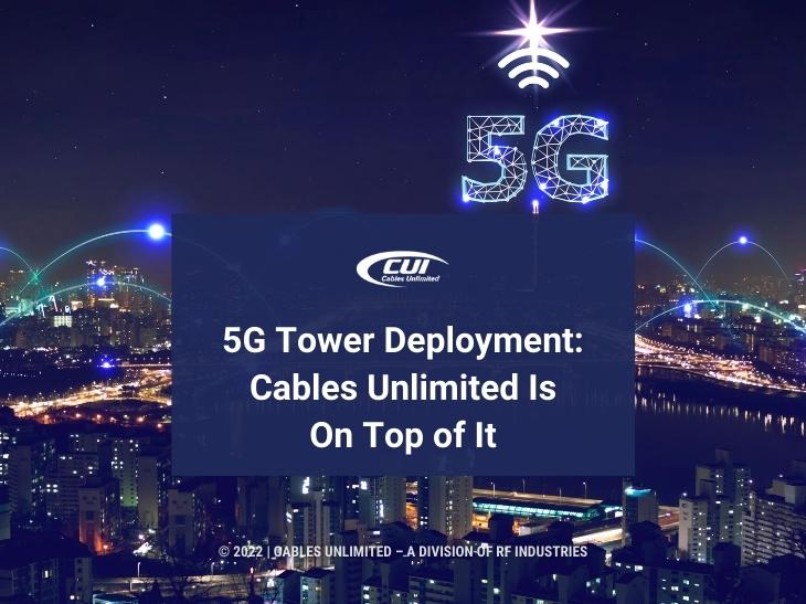 Featured: 5G Network Icon Over Large Nighttime Cityscape-5G Tower Deployment: Cables Unlimited Is On Top Of It