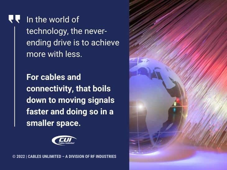 Callout 1: fiber optic cables;- cables and connectivity quote from text