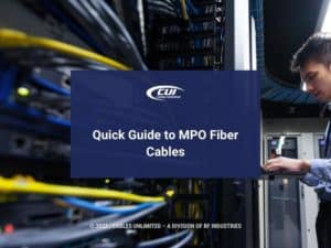 Featured: IT engineer inspecting data center server- Quick Guide to MPO Fiber Cables