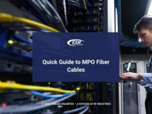 Featured: IT engineer inspecting data center server- Quick Guide to MPO Fiber Cables