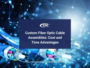 Featured: fast internet connection with fiber optic cables concept- Custom Fiber Optic Cable Assemblies{ Cost and Time Advantages
