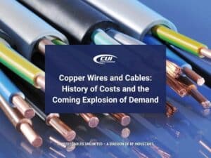 Featured: Macro detail of different stripped power cables- Copper Wires and cables: History of costs and the coming explosion of demand