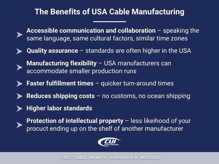 Callout 4: 7 Benefits Of Usa Cable Manufacturing