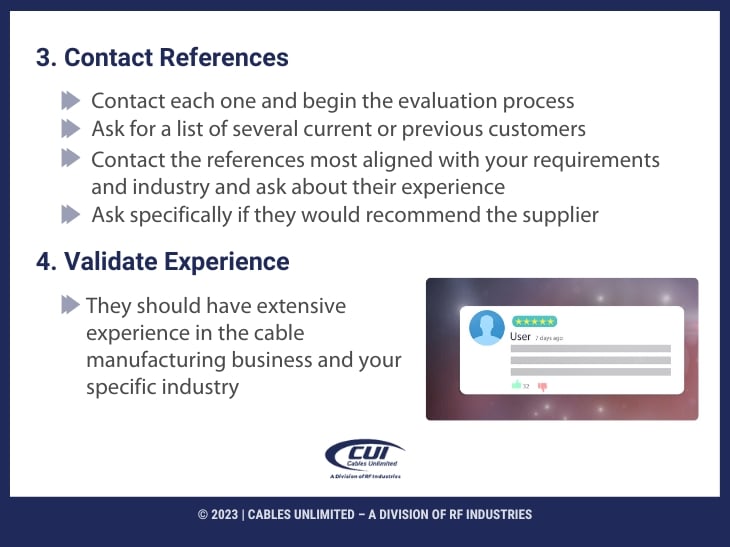 Callout 2- Customer 5 Star Review- #3 And #4 Steps- Contact References, Validate Experience.