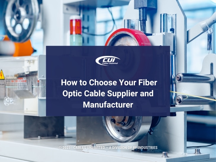 Featured: Cable Manufacturing Machine Part In Plant- How To Choose Your Fiber Optic Cable Supplier And Manufacturer