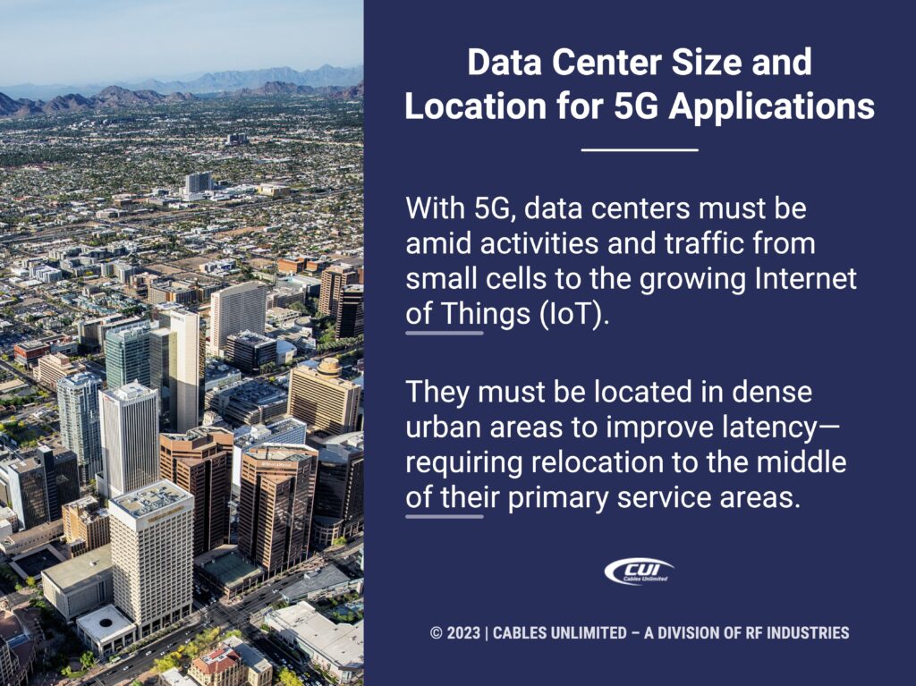 Callout 1: Aerial view of dense downtown Phoenix- Data center size & location facts for 5G application