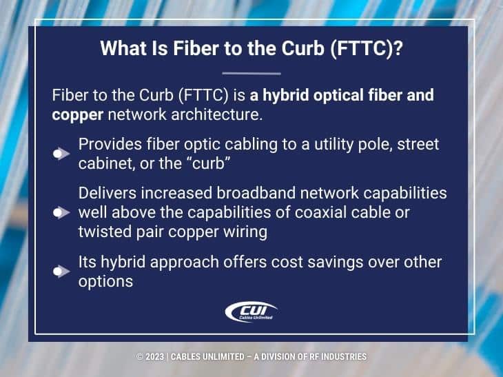 Callout 1: What is fiber to the curb (FTTC)- four facts