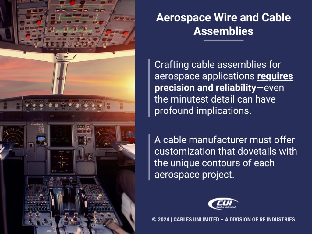 Callout 2: Airplane technology inside cockpit- Aerospace wire and cables assemblies- two facts
