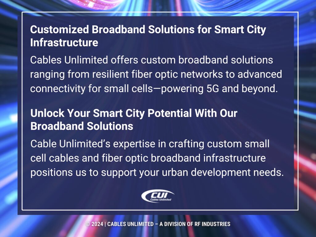 Callout 4: Technology Warp Speed- Customized Broadband Solutions For Smart City Infrastructure- Cables Unlimited Solutions