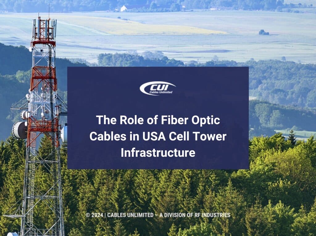 Featured: Telecommunications Tower At Top Of Wooded Hills- The Role Of Fiber Optic Cables In Usa Cell Tower Infrastructure