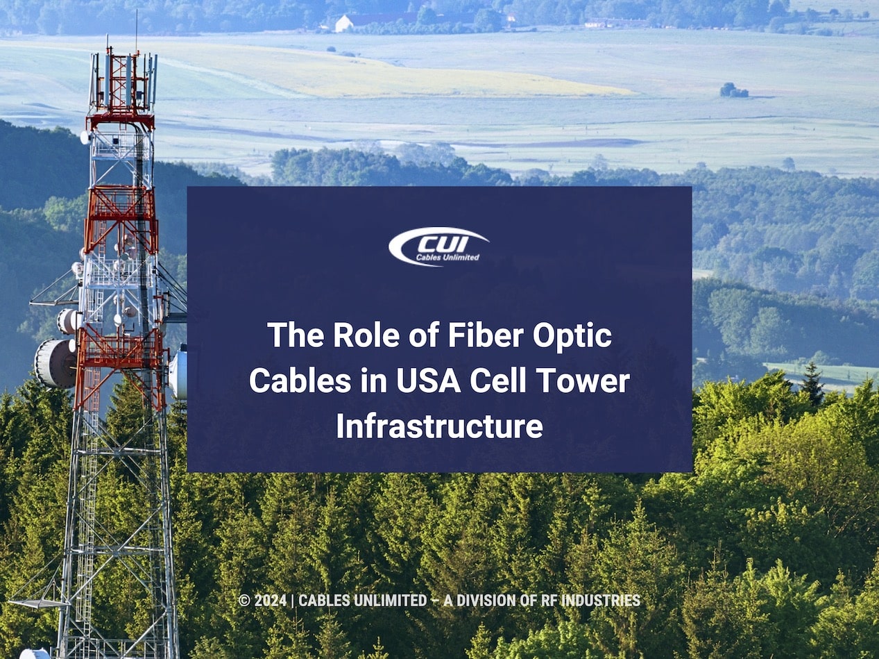 Featured: Telecommunications Tower At Top Of Wooded Hills- The Role Of Fiber Optic Cables In Usa Cell Tower Infrastructure