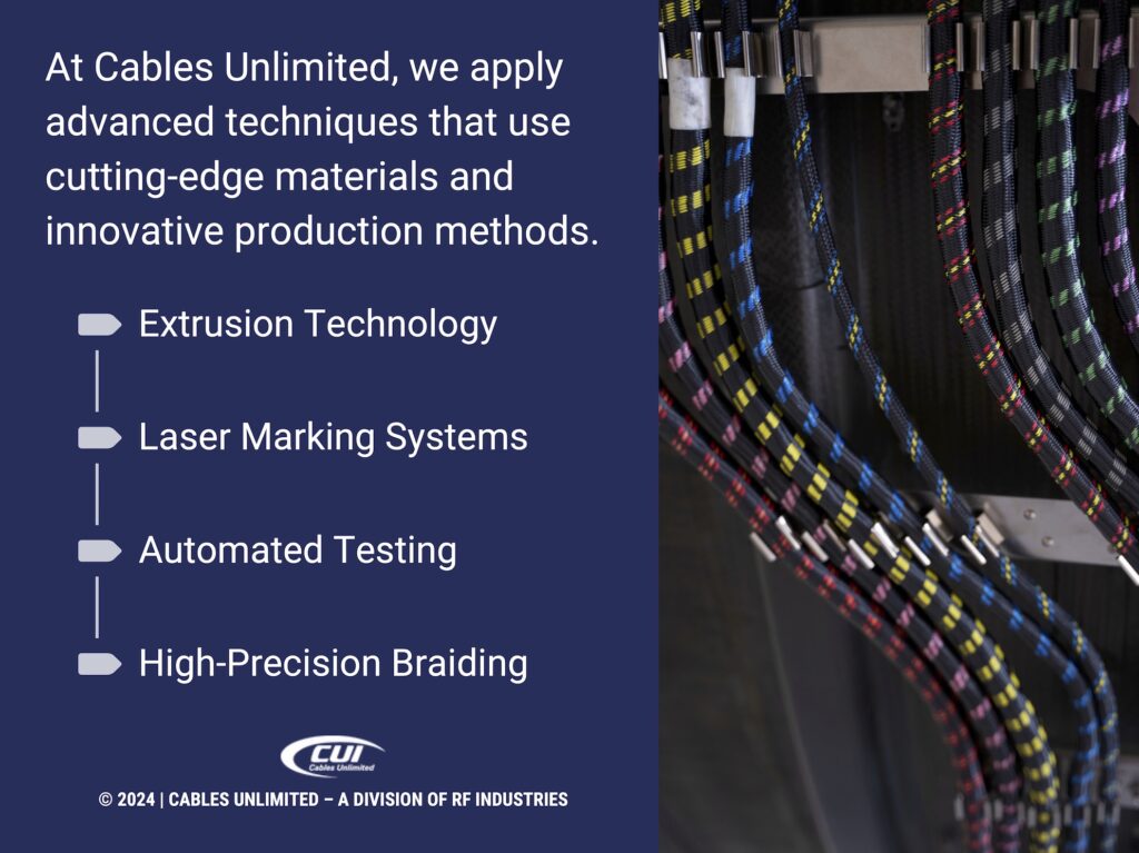 Callout 4: Close-Up Of Commercial Airplane Engine Wire Harnesses- Cables Unlimited Advanced Techniques- 4 Listed