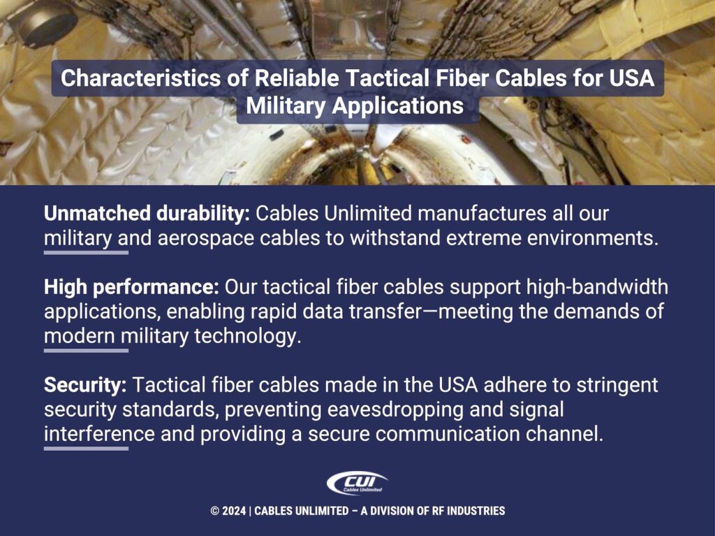 Callout 2: Three Characteristics Of Reliable Tactical Fiber Cables For Usa Military Applications