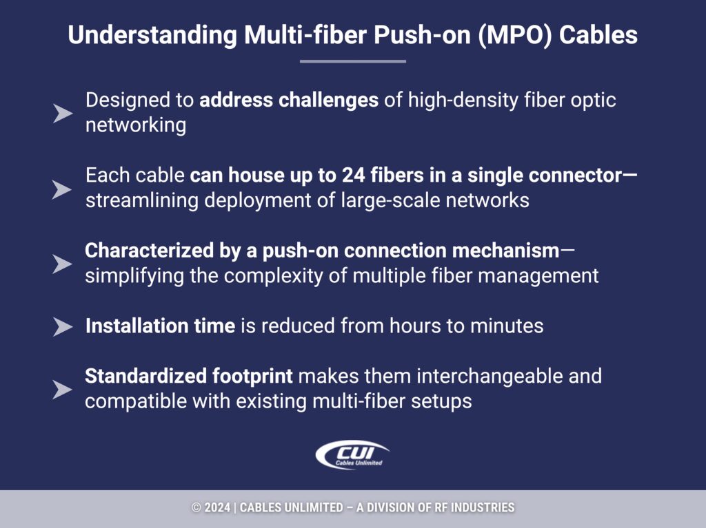 Callout 1: Five Facts - Understanding Multi-Fiber Push-On (Mpo) Cables
