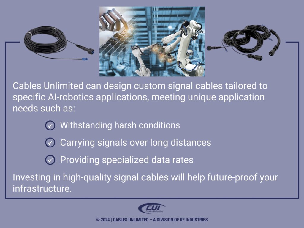 Callout 5: Cables And Robotic Arms- 3 Benefits Of Cables-Unlimited Custom Signal Cables.