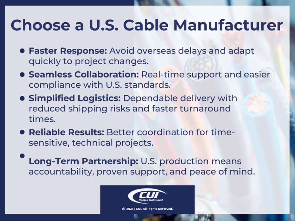 Five Reasons To Choose Usa Cable Manufacturers.