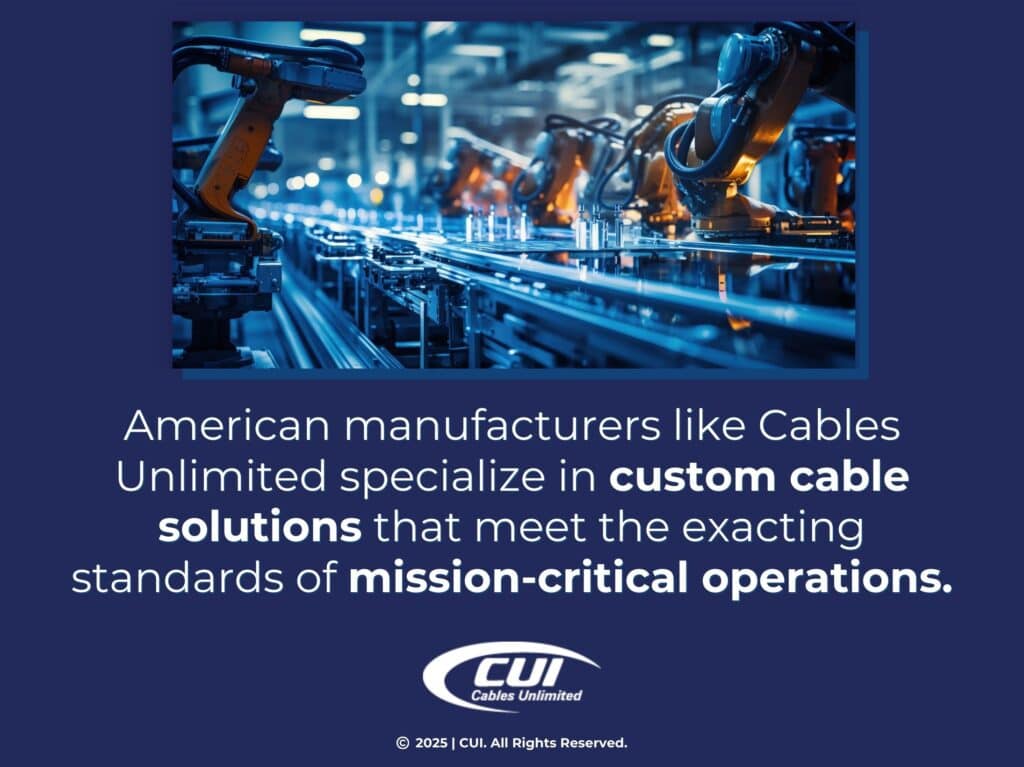 Close-Up View Of Factory Assembly Line- Cables-Unlimited- An American Manufacturer Meets Mission Critical Operations.