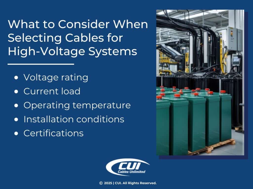 Industrial Facility Of Battery Manufacturing Plant- Five Things To Consider When Selecting Cables For High-Voltage Battery Systems.
