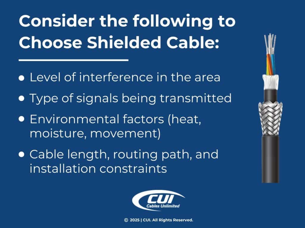 Close-Up Of Electrical Cable Withing A Silver Insulating Material- Five Reasons To Choose Shielded Cables.