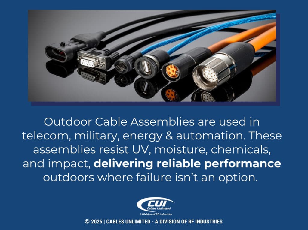 Row Of Industrial &Amp; Electronic Cables With Different Connectors.