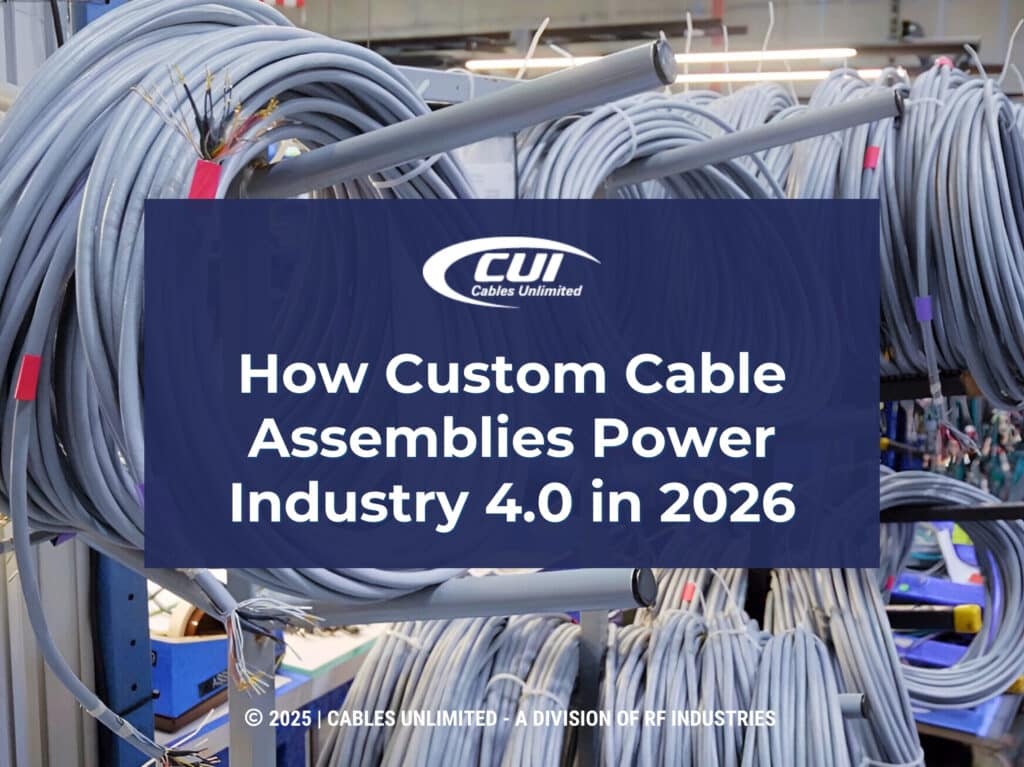 Gray Electrical Cables Stored On Racks- Custom Cable Assemblies Power Industry 4.0 In 2026.