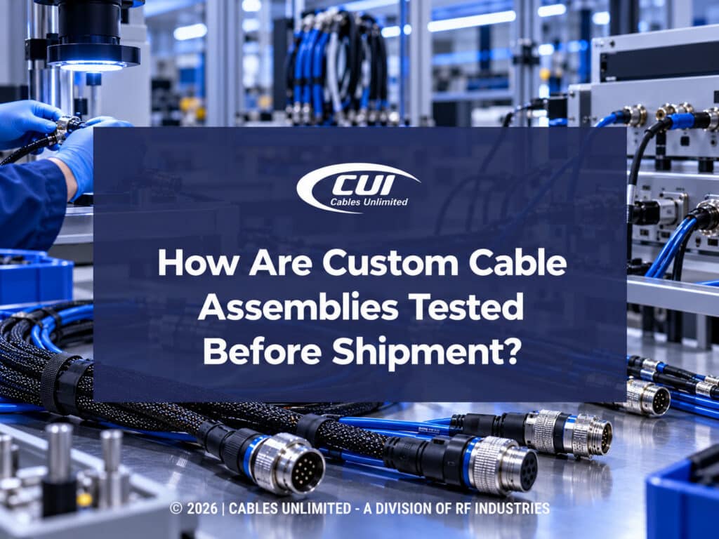 High-Tech Testing Facility For Cable Assemblies. How Are Custom Cable Assemblies Tested Before Shipment? Blog Title.